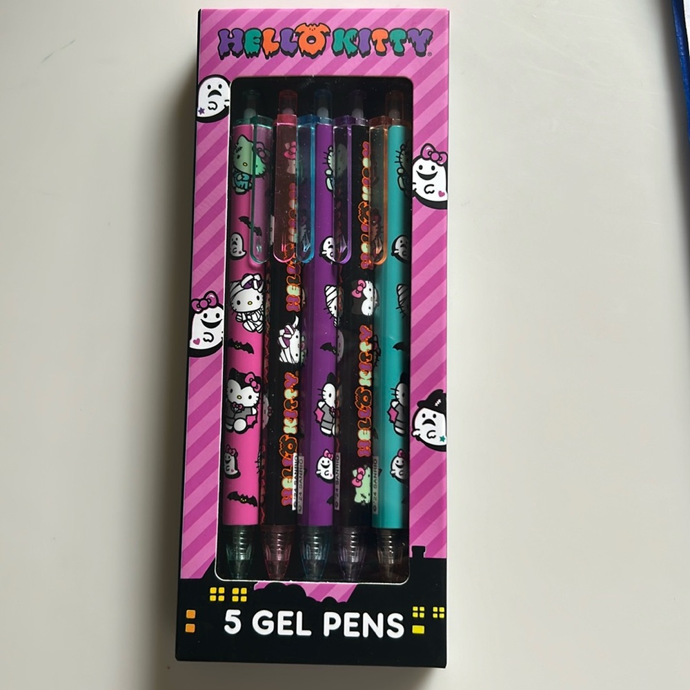 Halloween hello kitty gel pens